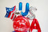 4th of July Bday Party Decor | America Balloon party | American Flag Balloon | independence day baby shower balloon DIY | little firecracker