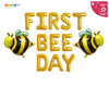 First Bee Day Banner with Bee Balloon Set