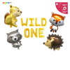 WILD ONE Woodland First Birthday Balloon Set