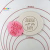 Jingle all the Way Christmas Cookie Fondant Embosser Stamp