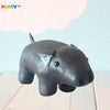 Adorable Dark Brown Suede Piglet Animal Shaped Styling Bookend and Door Shield Nursery Decoration