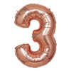 16in Rose Gold Number Balloon (3)