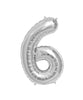 16in Silver Number Balloon (6)