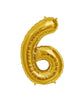 16in Gold Number Balloon (6)