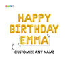 Custom Happy Birthday Balloon Banner