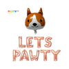 Lets Pawty Balloon Banner