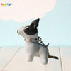 Adorable Handmade White Puppy Animal Styling Bag Pendant Keychain