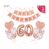 Rose Gold 60th Birthday Balloon Set