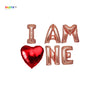 I AM ONE Valentines day theme Balloon Banner