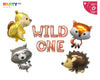 WILD ONE Woodland First Birthday Balloon Set