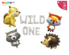 WILD ONE Woodland First Birthday Balloon Set