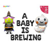 A Baby Is Brewing Balloons Halloween Themed Baby Shower Decorations Banner