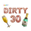 Dirty 30 Balloons Banner