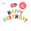 Macarons Happy Birthday Balloon Banner