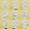 Giant 42 inch Silver Balloon Number