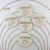 Baseball, Basketball, Football, Soccer Champions Trophy Cookie Stamp