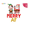 Merry AF Balloon Banner Set