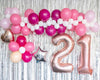 21st Birthday Balloons Garland