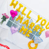 Will You Marry Me Balloons | Proposal Banner | Engagement Props | Marriage Proposal Balloons | Proposal Decorations Balloon Ring