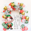 Christmas Gender Reveal Baby Shower Balloon Garland Christmas Party Candy Cane Balloon Arch What the Elf Is it, Winter Gender Reveal