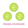 Pickleball Round Mylar Balloons 3 pcs 18 inch, in my pickleball era, pickleball party decorations, gift for pickleball friend