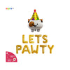 Lets Pawty Balloon Banner