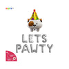 Lets Pawty Balloon Banner