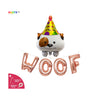 Woof Balloon Banner